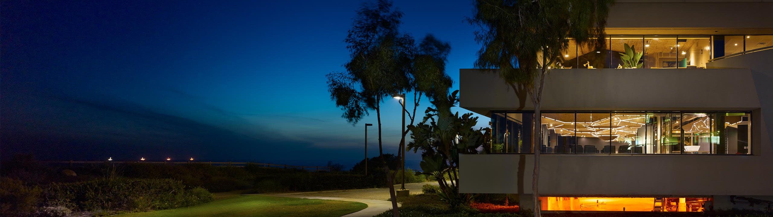 Procore's Carpinteria office at night